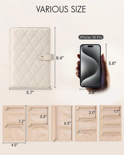 Jewelry Storage Box, Storage Bag, Convenient Jewelry Storage Book Ring Binder, Transparent Zipper Velvet Jewelry Bag, Travel Ess